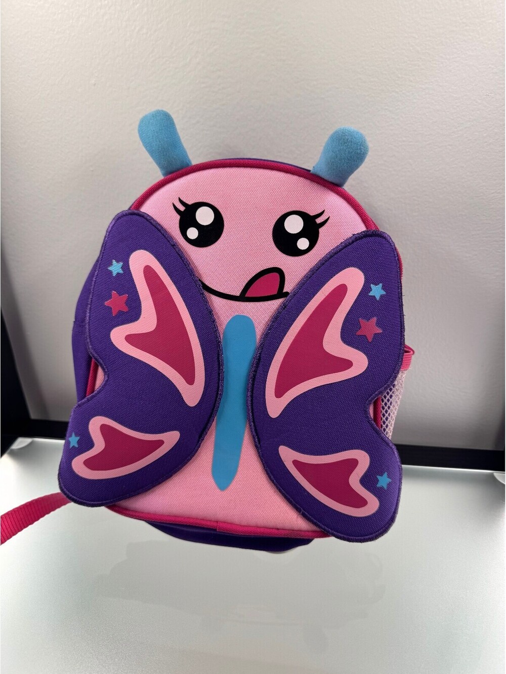 Pediatric Enteral Feeding Pump Backpack Tube Feeding Bag Butterfly Toddler Pink